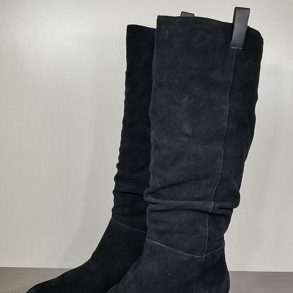 BP. 'Traffic' Knee High Slouch Boot, Black Suede, Womens Size 7.5 M - Picture 8 of 12